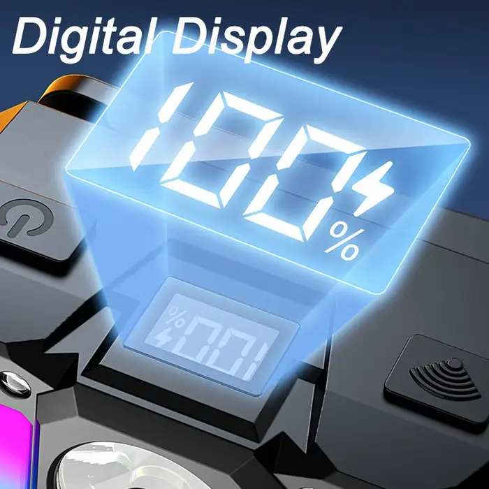 Lampe frontale LED rechargeable puissante avec affichage de la batterie intégrée