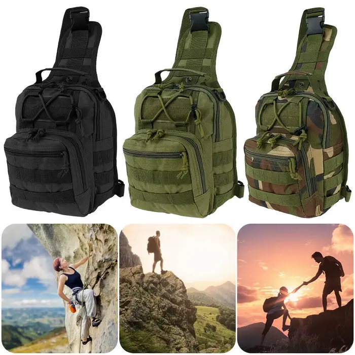 Sac à bandoulière d'extérieur, sac à bandoulière étanche, sac de poitrine, sac à main de vélo de sport de plein air pour hommes