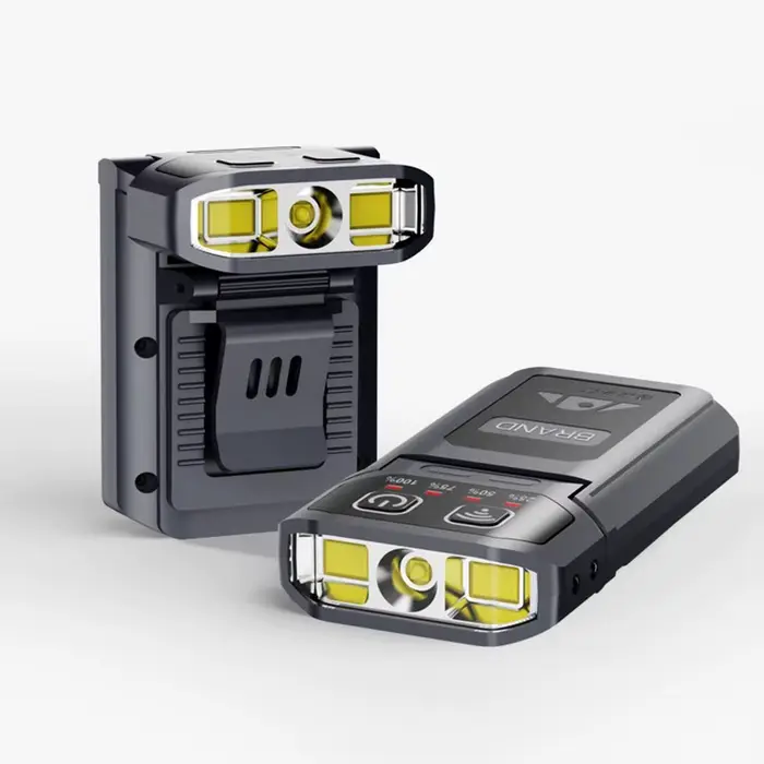 Lampe frontale LED à clipser sur casquette
