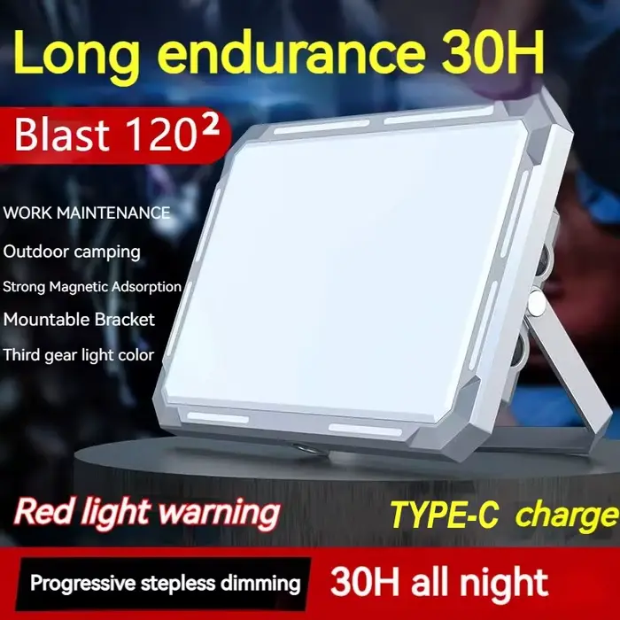 LED Camping tente lumière projecteur Rechargeable haute puissance éclairage de secours extérieur étanche Portable lampes de nuit suspendues