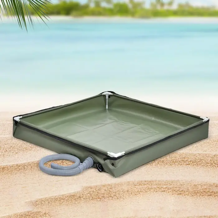 Base de douche de camping pliable pour extérieur, avec trou de drainage, bassin étanche, pour tente,