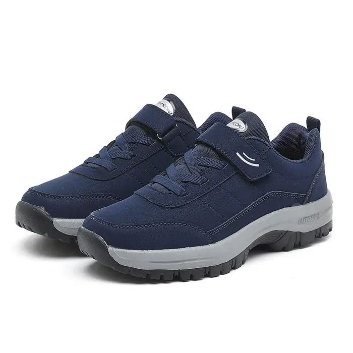 Chaussures de randonnée pour hommes et femmes 2025 avec bandes élastiques chaussures de sport antidérapantes chaussures de course de voyage en plein air confortables noir