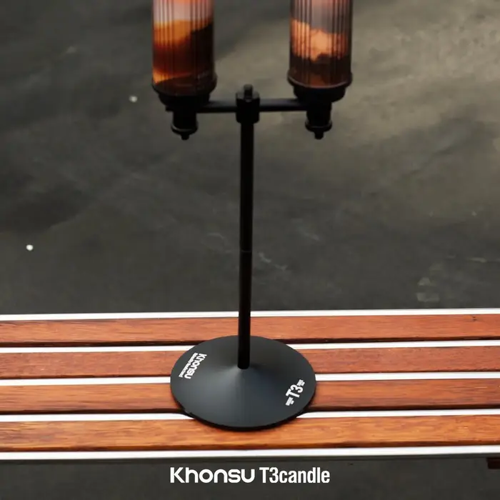 Support de lampe de camping portable et pliable