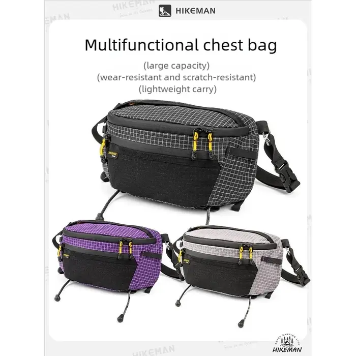 HIKEMAN sac de poitrine en plein air UHMWPE cyclisme sport sac à bandoulière randonnée voyage sac suspendu pour sac à dos Expansion améliorée V2.0