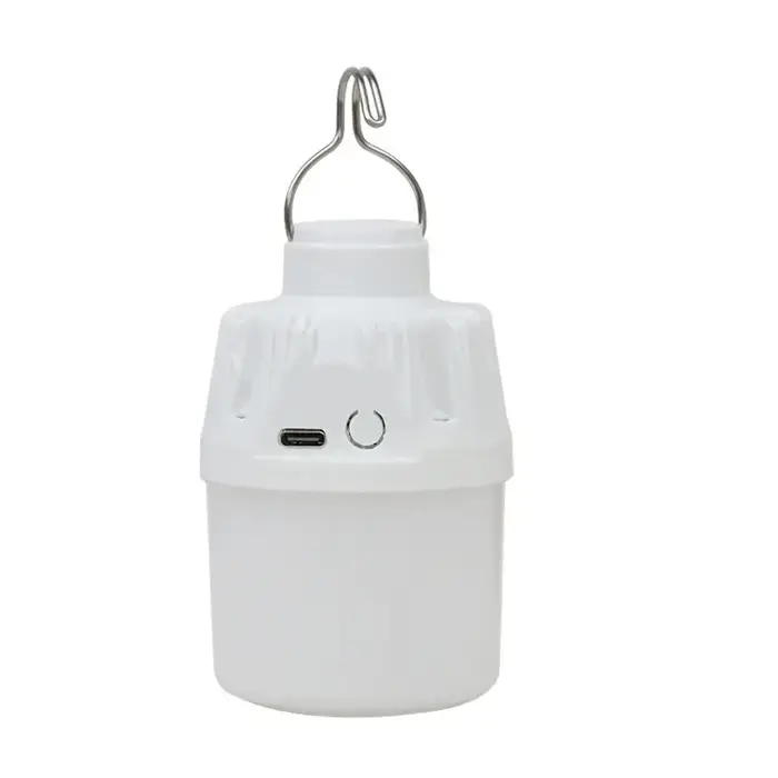 Nouvelle lampe de camping LED portable rechargeable avec crochet, haute luminosité, étanche, charge USB, pour situations d'urgence en extérieur et camping