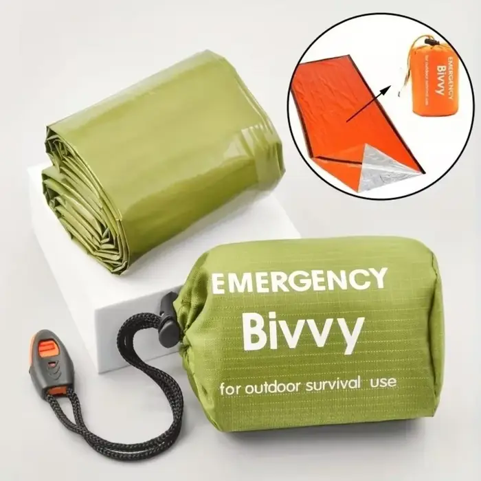 Ensemble de sacs de couchage d'urgence 3-en-1 pour voiture : légers