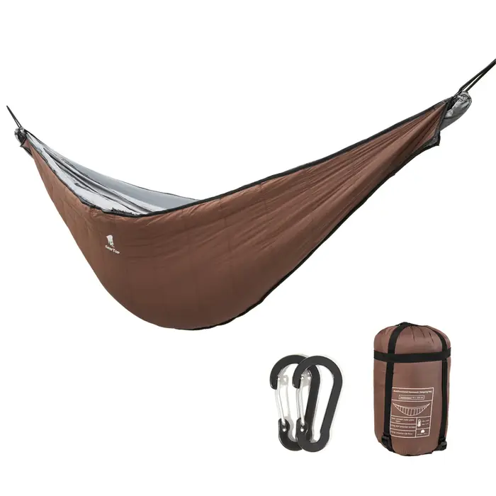Hamac portable sous-couette pour camping en plein air, randonnée, fournitures de voyage, chaud par t