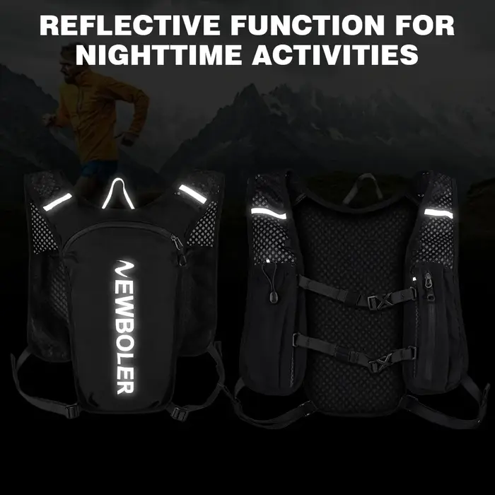 NEWBOLER – sac à dos de course sur sentier, gilet d'hydratation Ultra léger, Pack fonctionnel respirant pour Marathon, cyclisme, randonnée