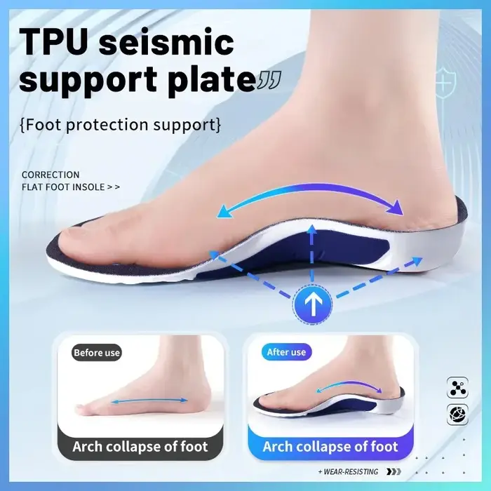 Semelles intérieures de Sport pour chaussures, Absorption des chocs, déodorant, coussin respirant, semelles de course pour pieds, hommes et femmes, semelles orthopédiques