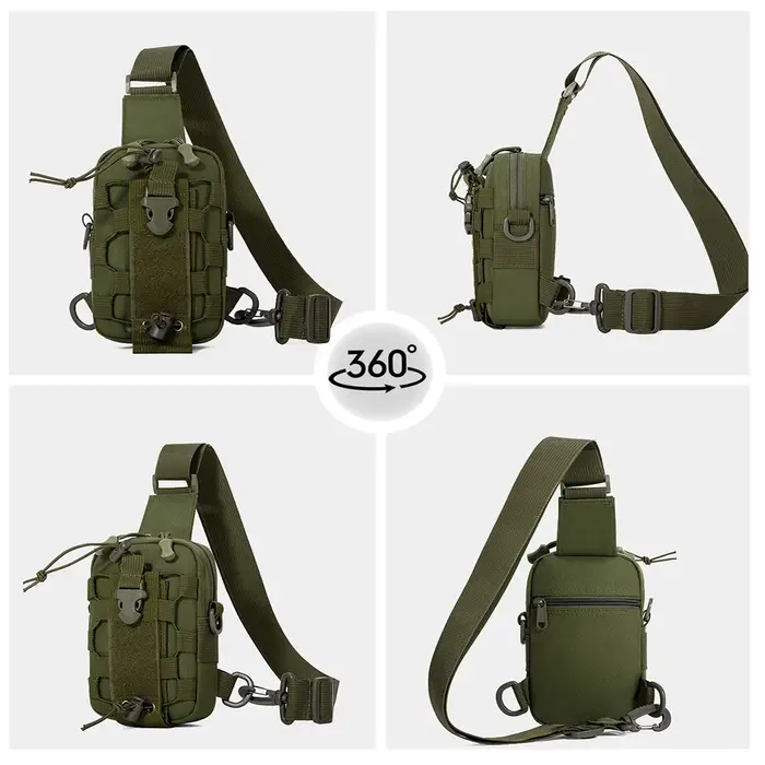 Sac de poitrine multifonctionnel, sac porte-bouteille, sac à eau à dos incliné, sac de cyclisme, sac de poitrine professionnel pour le camping et les activités de plein air