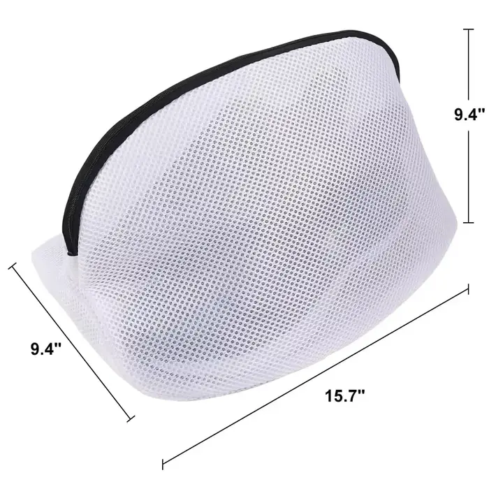 Sac de lavage de chaussures, sac de rangement, sacs à linge en maille avec fermeture à glissière pou