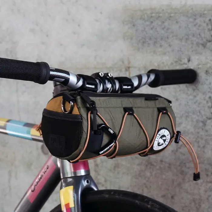 (ULAC)PB10LX sac de guidon de vélo étanche et pochette de cadre avant rangement de baril de cylindre pour vélos de route/vtt/scooters-Cabriolet