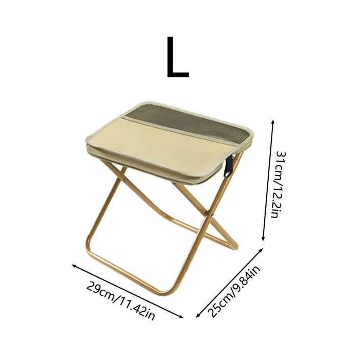Chaise pliable avec sac bandoulière, siège facile à transporter pour la pêche, la randonnée, le camp