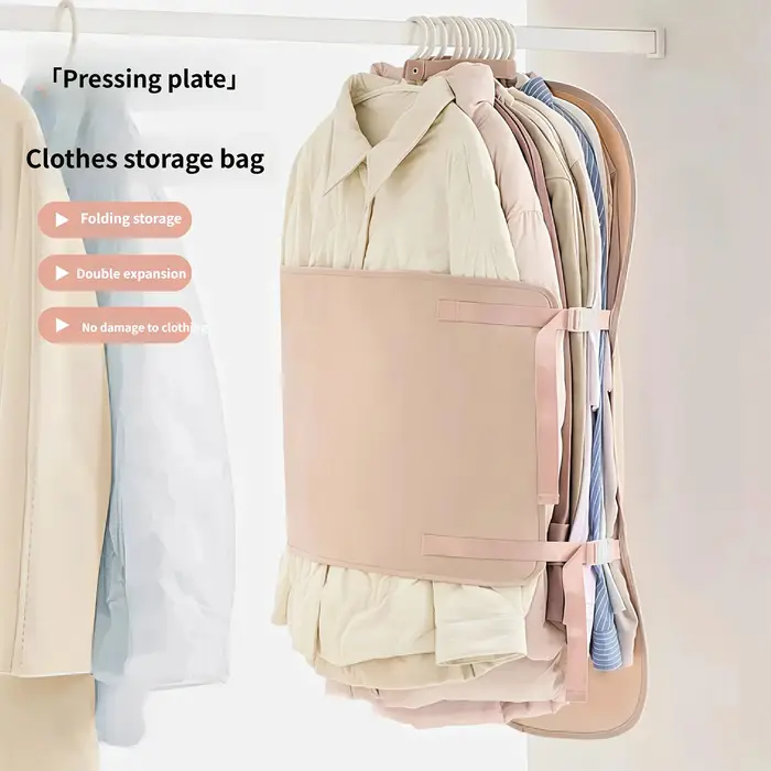 Sac de compression suspendu pour vestes et manteaux – Gain de place de 50 % – Accessoires de chambre à coucher – Organisateur de vêtements
