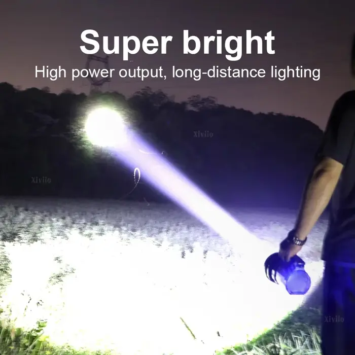 Lampe de poche solaire LED avec lumière latérale COB