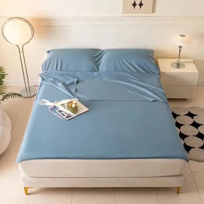 Drap de couchage léger en coton pour sac de couchage