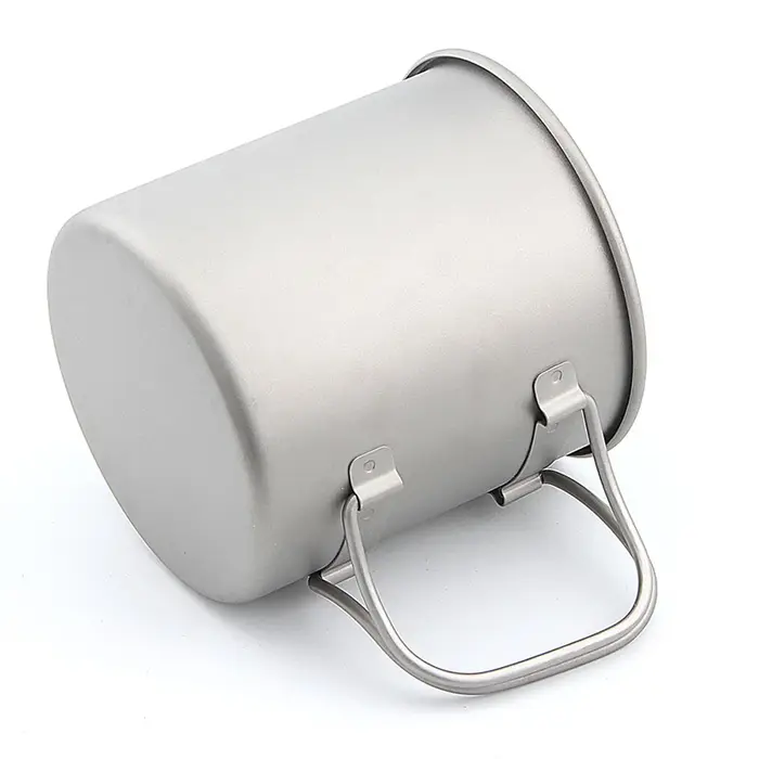 Keith – tasse en titane, tasses d'eau, tasses de Camping, tasse de voyage ultralégère avec poignée p