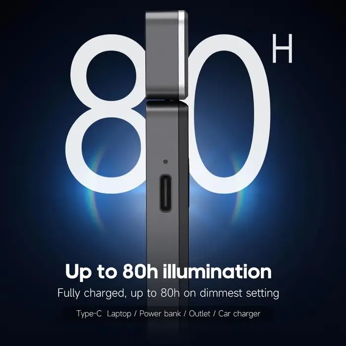 Usb Rechargeable pince sur LED lampe de lecture Portable Mini
