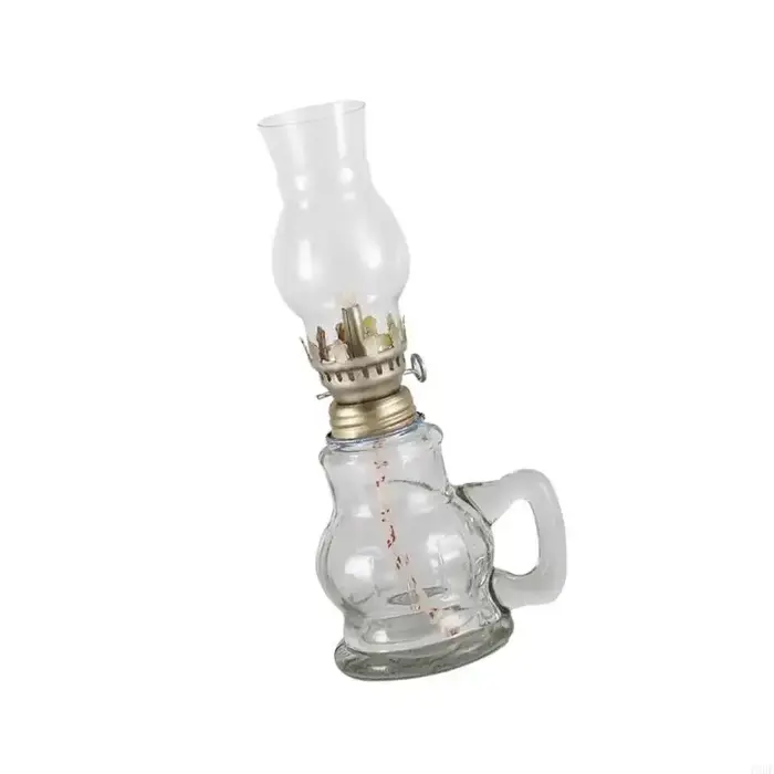 Bougie à huile en verre rechargeable