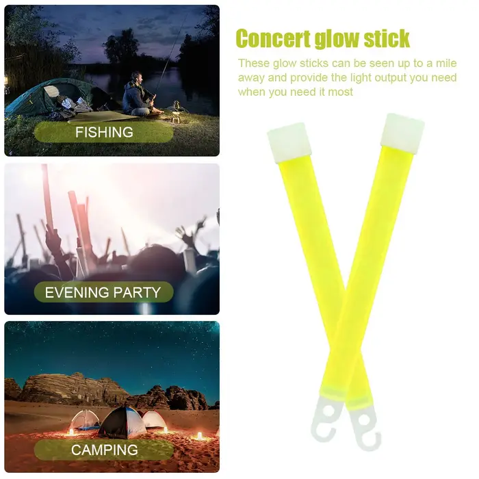 Bâtons lumineux de qualité industrielle pour camping