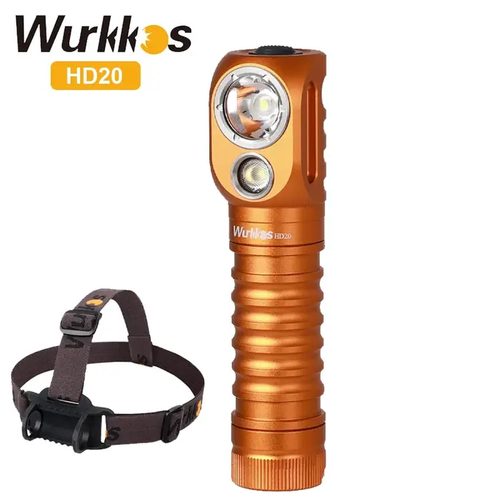 Wurkkos HD20 lampe frontale Rechargeable 2000LM torche magnétique IP68 projecteur 21700 EDC phare batterie externe