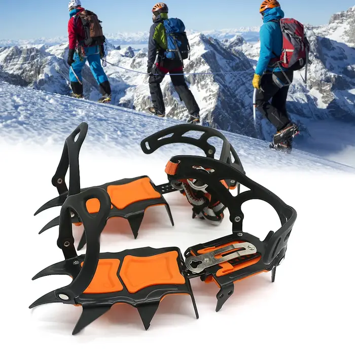 Crampons coordonnants en acier inoxydable pour la glace et la neige