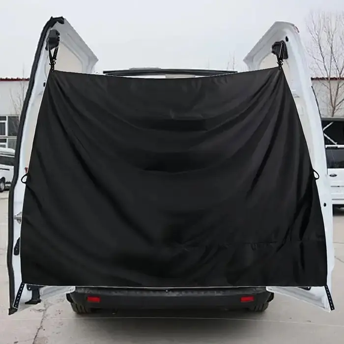 Rideau de porte arrière de camping-car