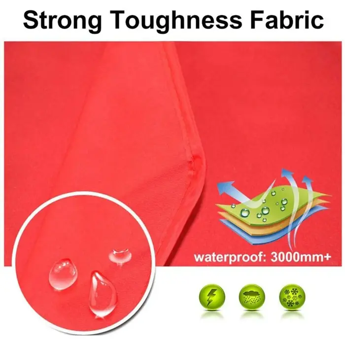 Couverture supérieure de canopée, tissu de tente à quatre coins, pliable, imperméable, bleu, 2x2m