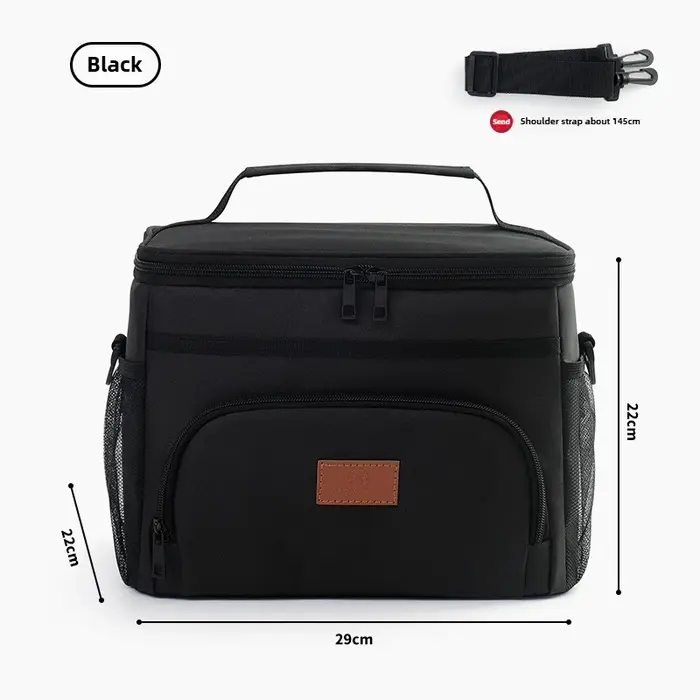 Sac isotherme pour le déjeuner, sac isotherme étanche pour la livraison de nourriture, grande capaci