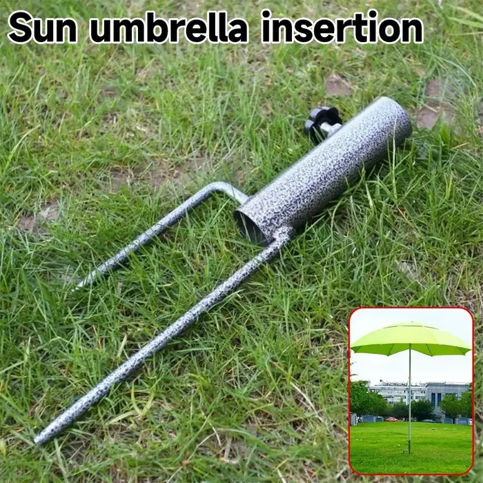 Structure de tente de camping avec piquets de fixation au sol