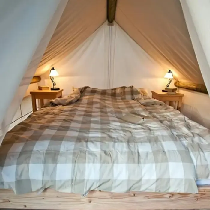 Tente de glamping de luxe imperméable