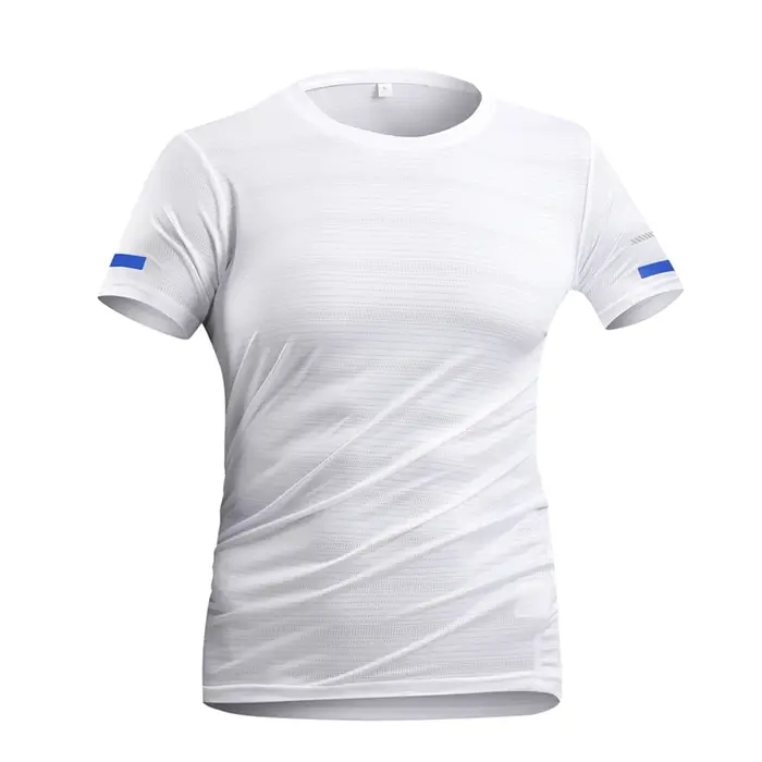 CHRLCK hommes course séchage rapide T-shirts respirant randonnée pêche