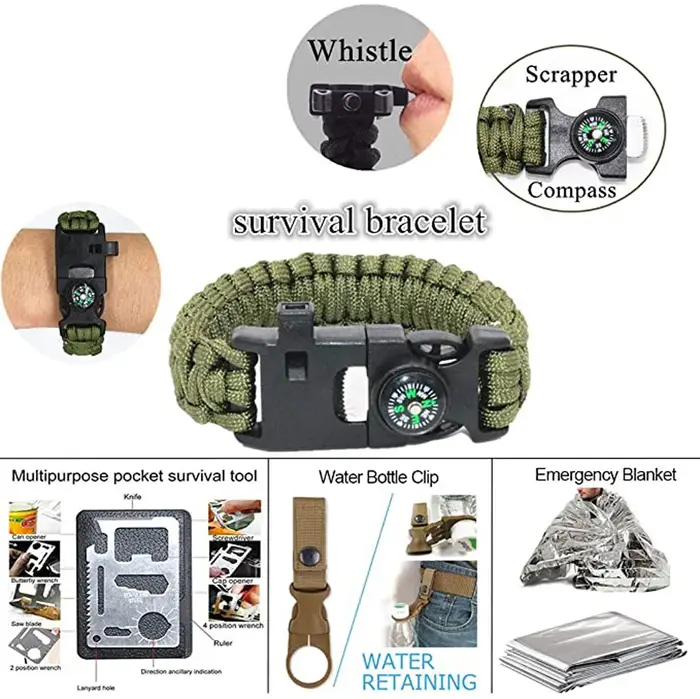 Kit de survie pour aventure en plein air