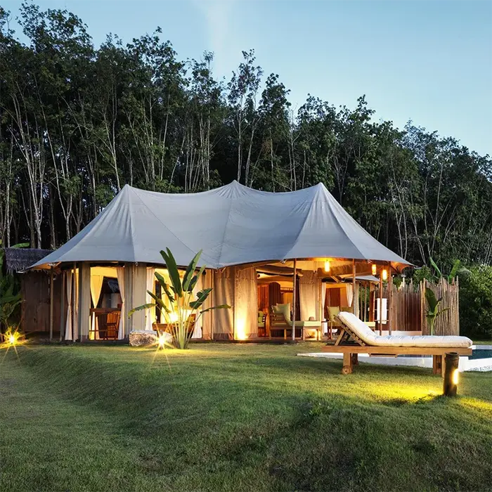 Tente de luxe pour hôtel-resort en plein air