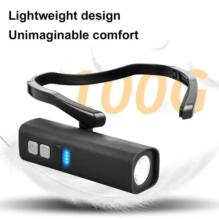 Lampe frontale LED ultra-lumineuse à fixation auriculaire