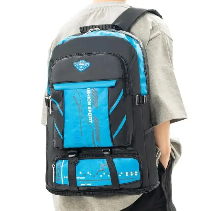 Sac à dos de sport imperméable grande capacité avec plusieurs poches et bretelles rembourrées