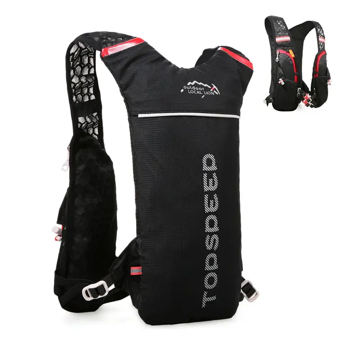 Sac à dos d'hydratation avec vessie d'eau de 2L, super léger et respirant, pour la course en plein air, le cyclisme et l'escalade