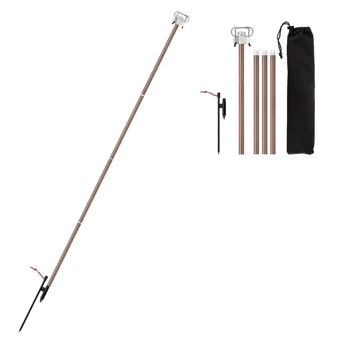 Poteau de lampe pliant de Camping Portable, support de lanterne léger en aluminium, support de cintr