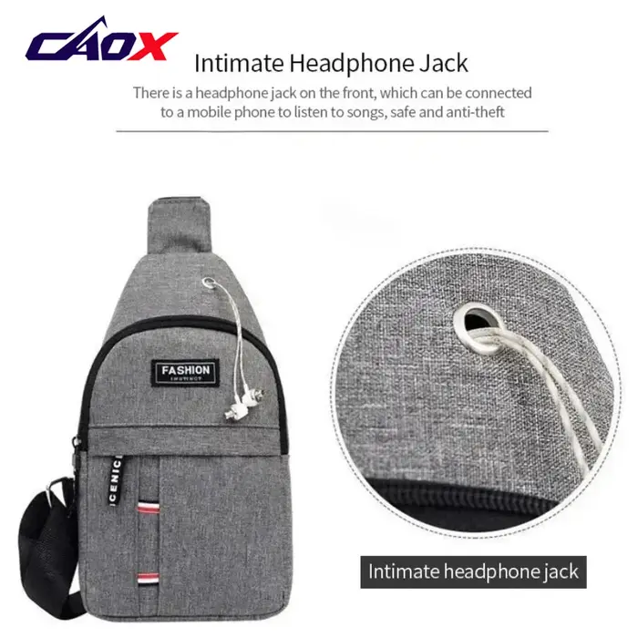 CAOX Sac banane imperméable grande capacité pour homme, sangle réglable pour activités de plein air, course à pied, randonnée et cyclisme