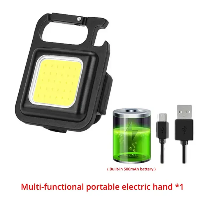 Mini lampe de poche LED haute puissance, porte-clés de transport, lampes de travail, étanche, charge
