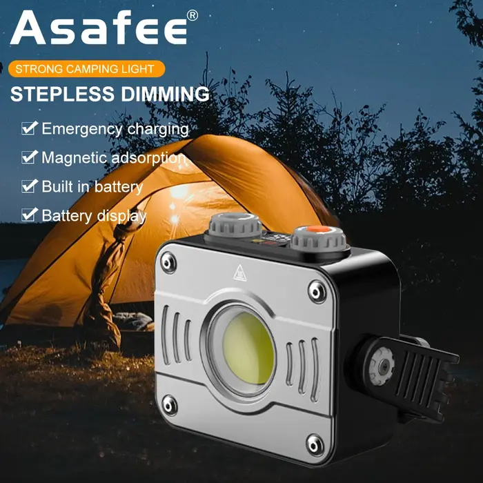 Asafee-Lampe de camping COB LED sous LM Tiki