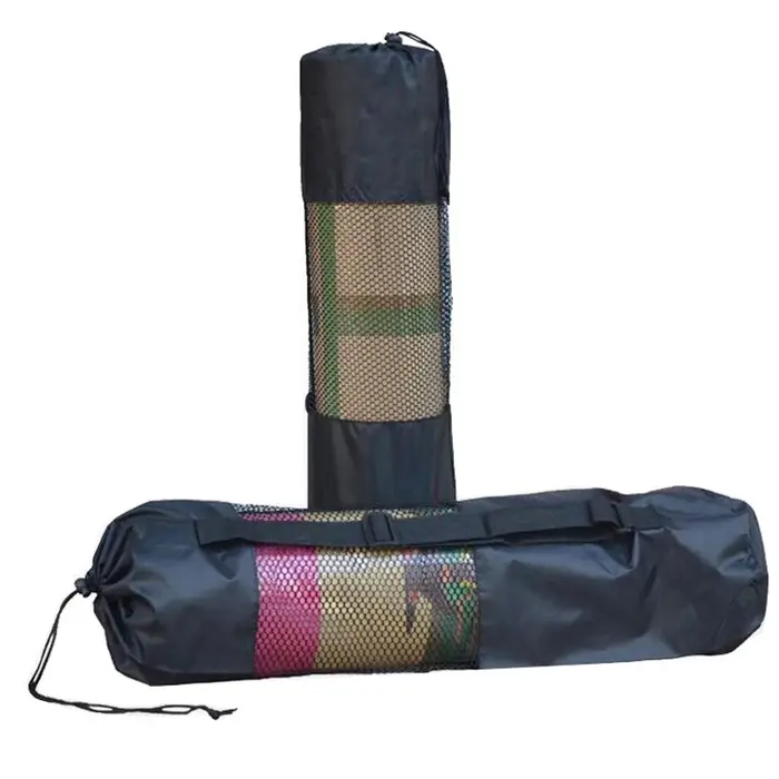 Sac à dos noir de Yoga, imperméable, en Nylon, avec ceinture ajustable