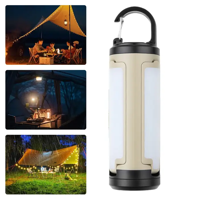 Lampe de camping pliable et portable, 6 modes, lumières de tente, lampe de poche d'urgence pour tent