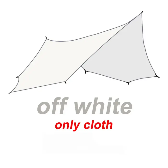 Octogone 5.1x5.1m, grande bâche imperméable, voile d'ombrage, abri solaire, tente de Camping, auvent