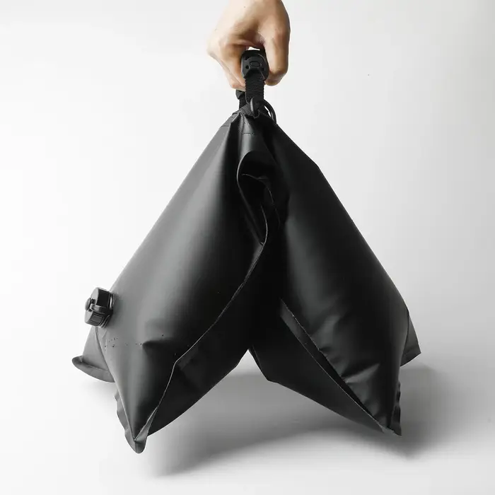 Sac lesté pliable avec poignée pour pieds de tente, stabilisateurs de base portables pour auvent extérieur, toile de fond de fête, plage